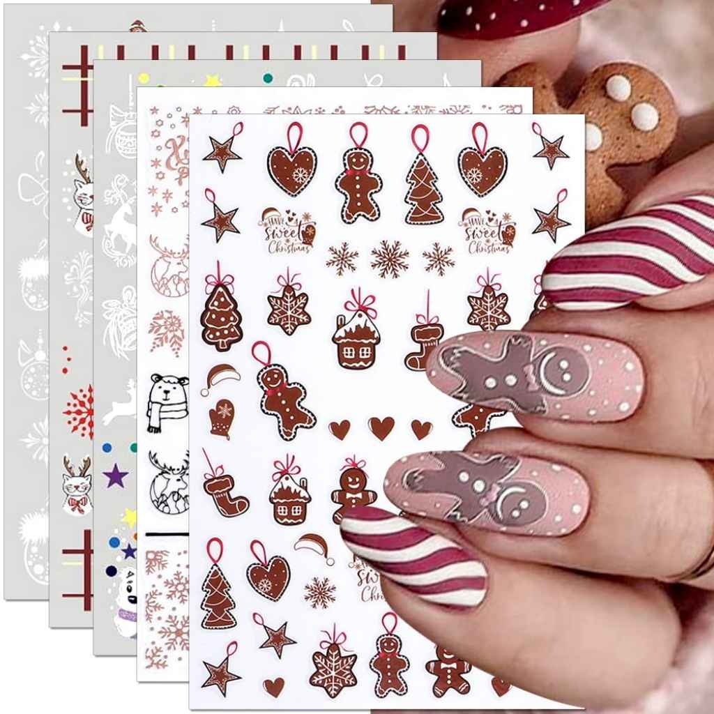 Christmas Festive Nail Decals and Stickers