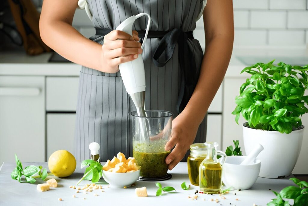 woman-using-hand-blender