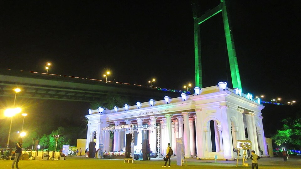 Princep Ghat in Kolkata at Night