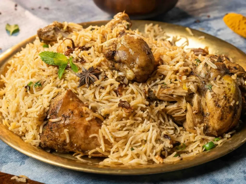 Kolkata-style mutton biryani