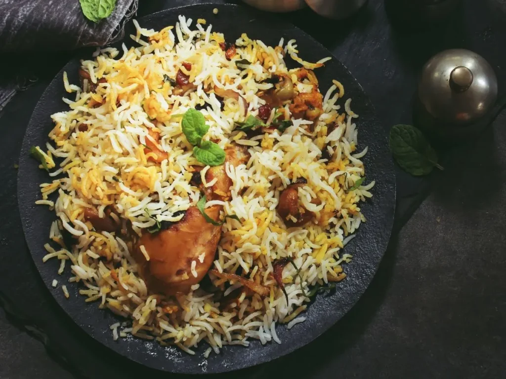 Arsalan Kolkata biryani with potato and mutton