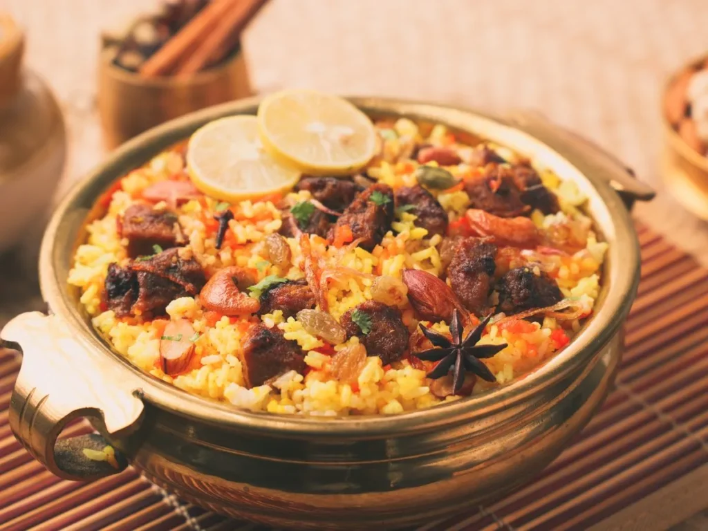 Royal Indian Hotel mutton biryani in Kolkata